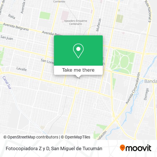 Mapa de Fotocopiadora Z y D