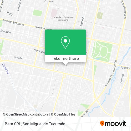 Beta SRL map