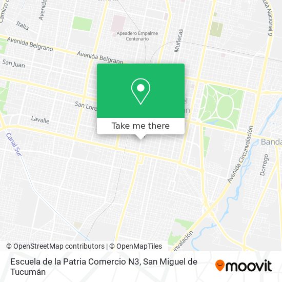 Escuela de la Patria Comercio N3 map