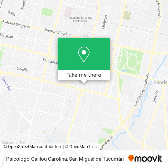Psicologo-Caillou Carolina map