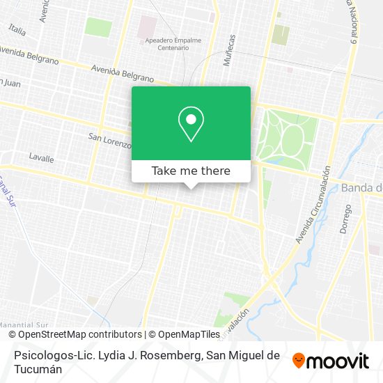 Psicologos-Lic. Lydia J. Rosemberg map