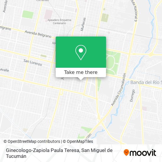 Ginecologo-Zapiola Paula Teresa map