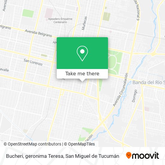 Bucheri, geronima Teresa map