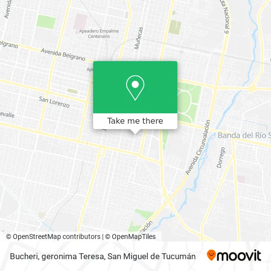 Mapa de Bucheri, geronima Teresa