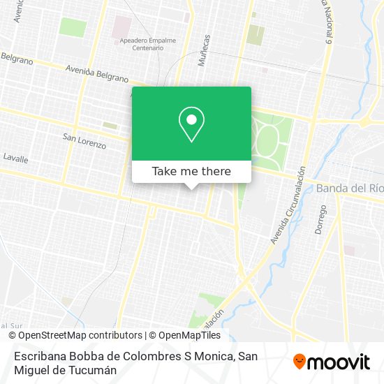 Escribana Bobba de Colombres S Monica map