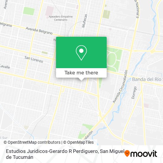 Estudios Juridicos-Gerardo R Perdiguero map
