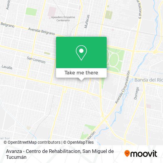 Avanza - Centro de Rehabilitacion map