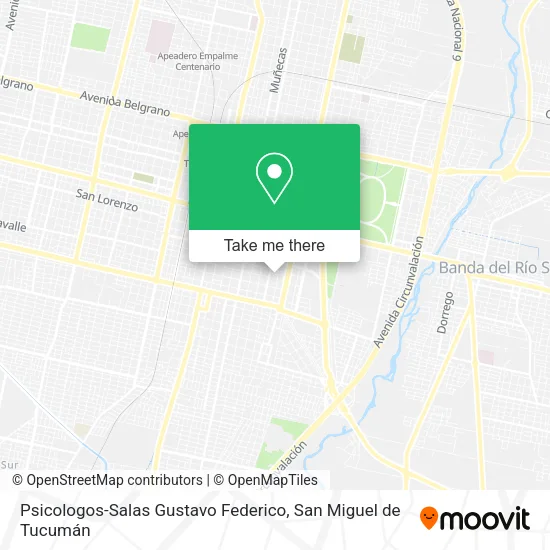 Psicologos-Salas Gustavo Federico map