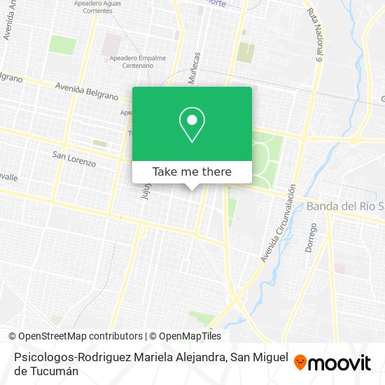 Psicologos-Rodriguez Mariela Alejandra map
