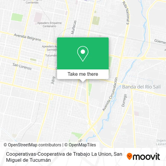 Cooperativas-Cooperativa de Trabajo La Union map