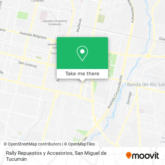 Rally Repuestos y Accesorios map