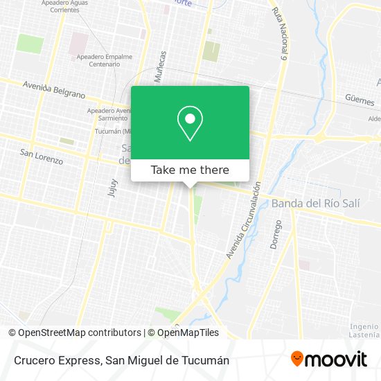 Mapa de Crucero Express