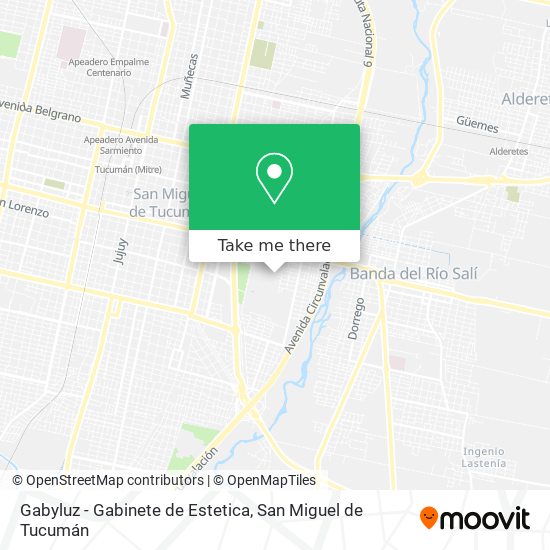 Mapa de Gabyluz - Gabinete de Estetica