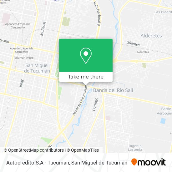 Autocredito S.A - Tucuman map