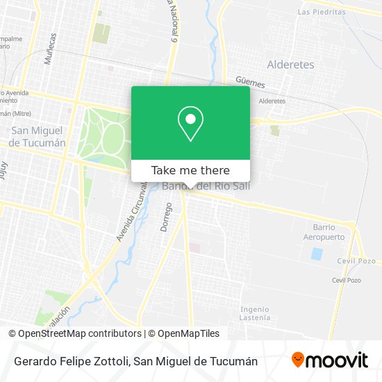 Gerardo Felipe Zottoli map