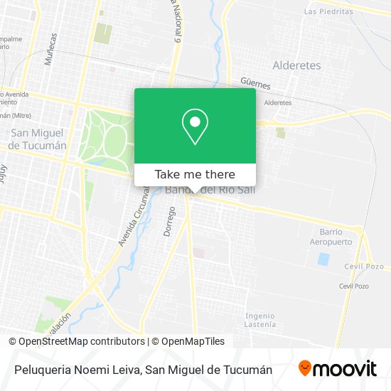 Mapa de Peluqueria Noemi Leiva