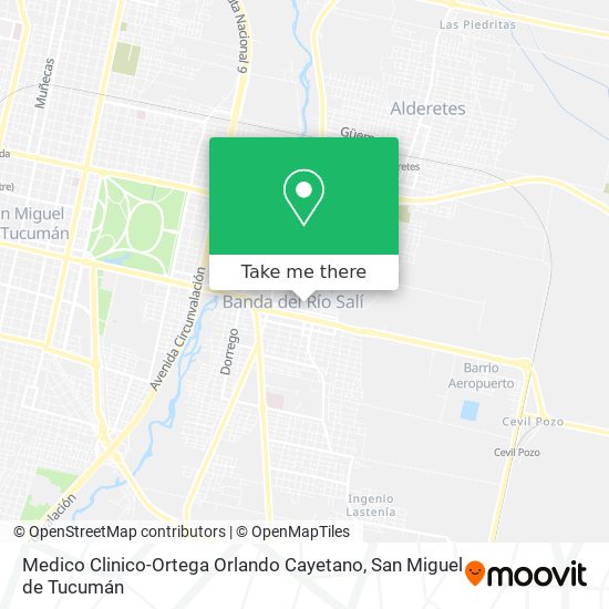Medico Clinico-Ortega Orlando Cayetano map