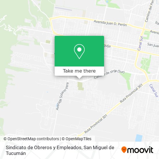Sindicato de Obreros y Empleados map