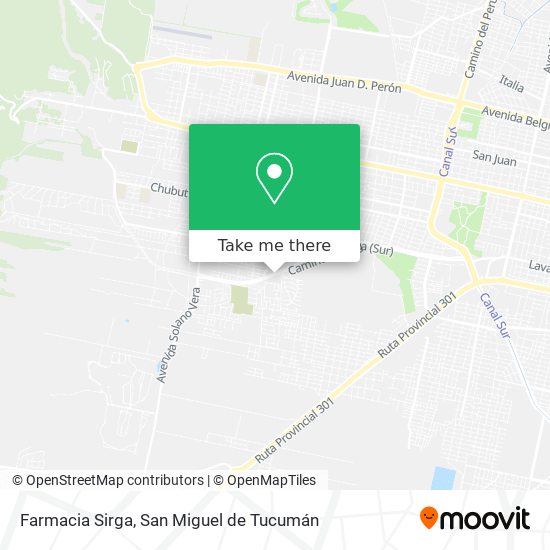 Mapa de Farmacia Sirga