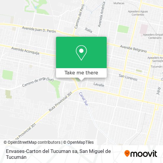 Envases-Carton del Tucuman sa map