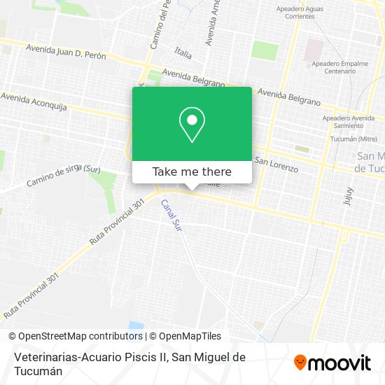 Veterinarias-Acuario Piscis II map