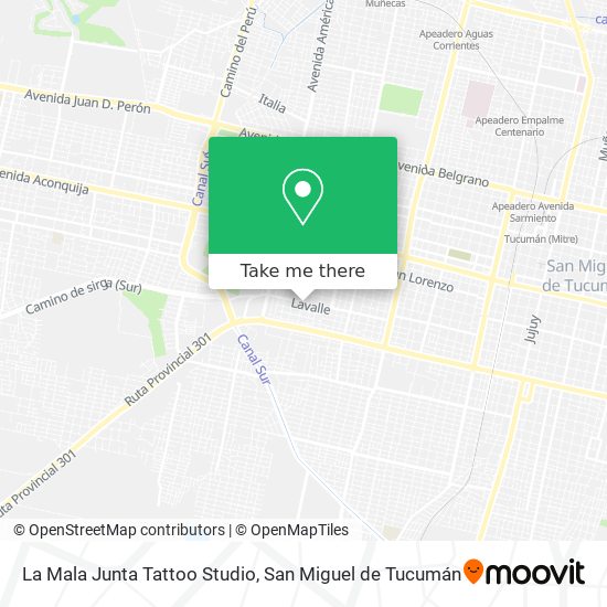 Mapa de La Mala Junta Tattoo Studio