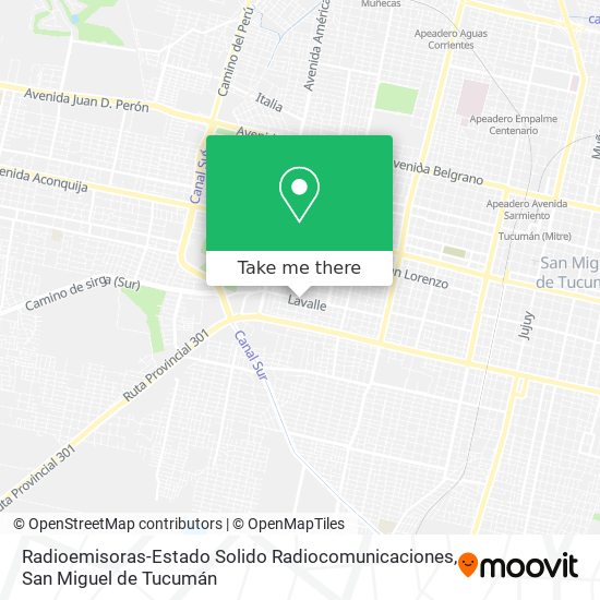 Radioemisoras-Estado Solido Radiocomunicaciones map