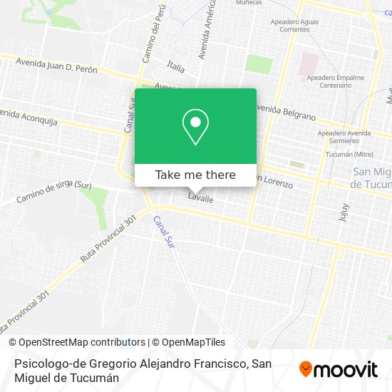 Psicologo-de Gregorio Alejandro Francisco map