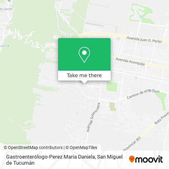 Gastroenterólogo-Perez Maria Daniela map