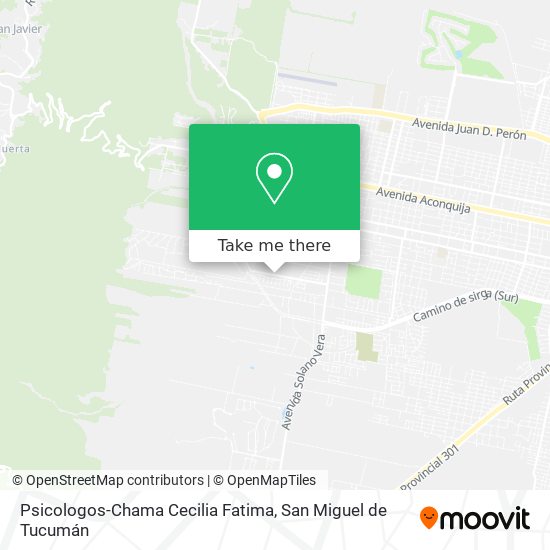 Psicologos-Chama Cecilia Fatima map