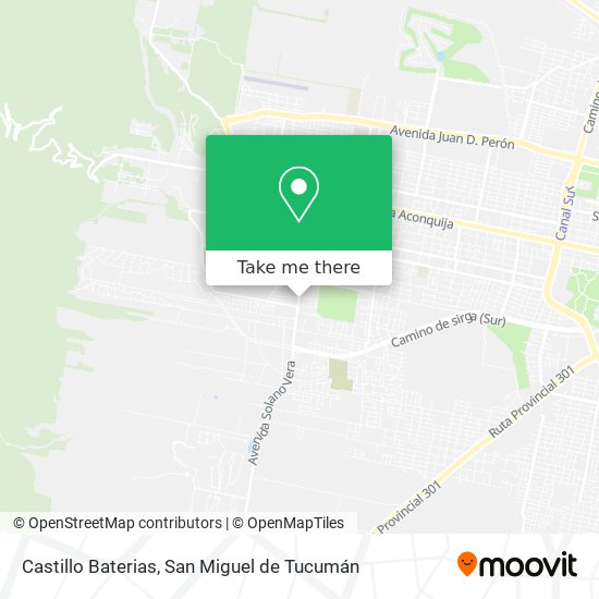 Castillo Baterias map