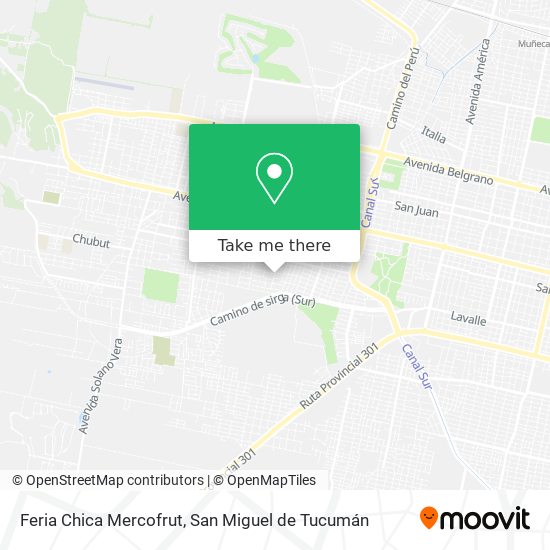 Mapa de Feria Chica Mercofrut