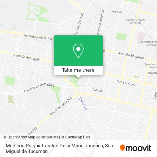 Medicos Psiquiatras-Ise Gelsi Maria Josefina map