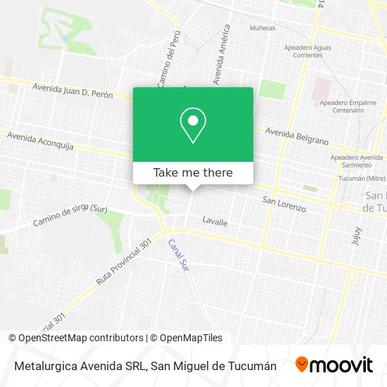 Mapa de Metalurgica Avenida SRL