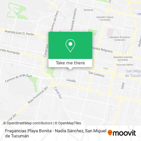 Mapa de Fragancias Playa Bonita - Nadia Sánchez