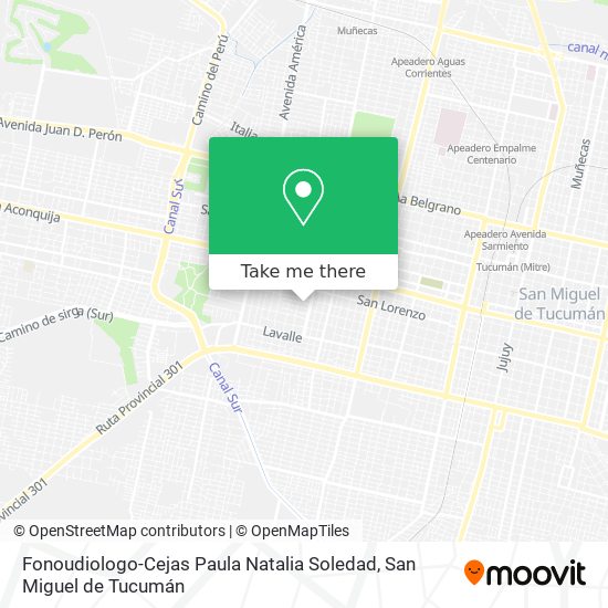 Fonoudiologo-Cejas Paula Natalia Soledad map
