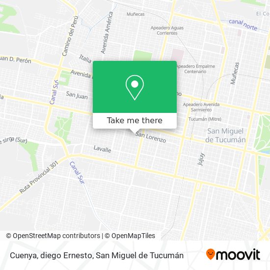 Cuenya, diego Ernesto map