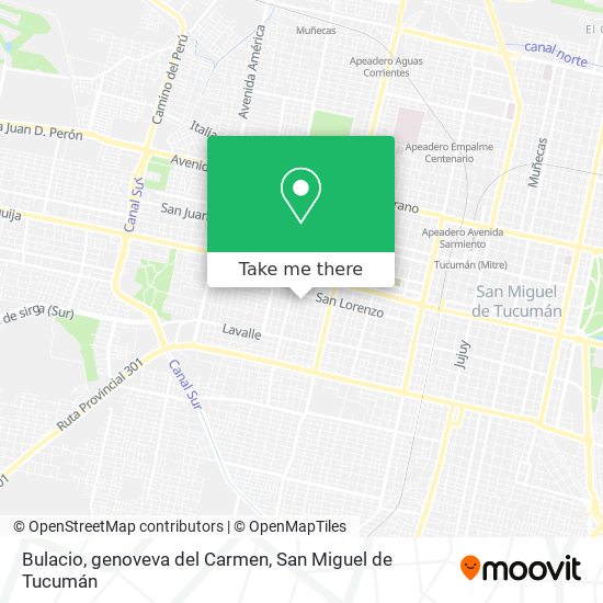 Bulacio, genoveva del Carmen map