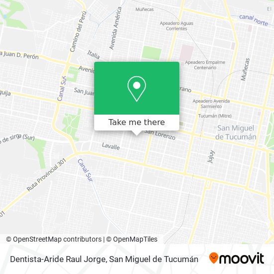 Dentista-Aride Raul Jorge map
