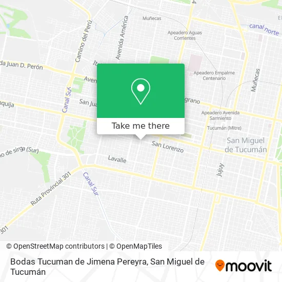 Mapa de Bodas Tucuman de Jimena Pereyra