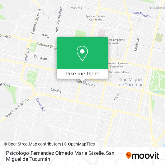 Psicologo-Fernandez Olmedo Maria Giselle map