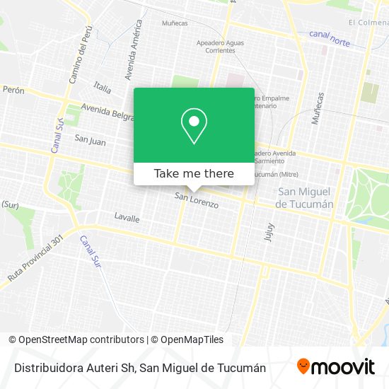 Mapa de Distribuidora Auteri Sh