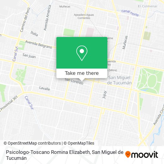 Mapa de Psicologo-Toscano Romina Elizabeth