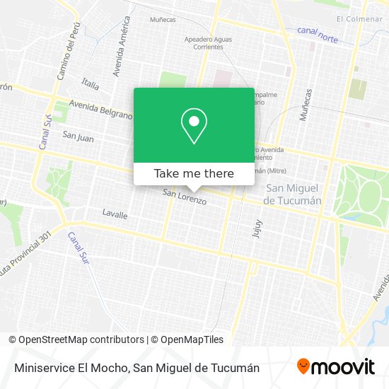 Miniservice El Mocho map