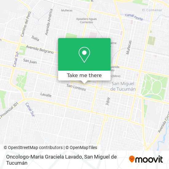 Oncologo-María Graciela Lavado map