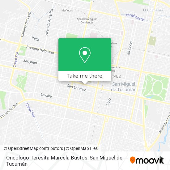 Oncologo-Teresita Marcela Bustos map