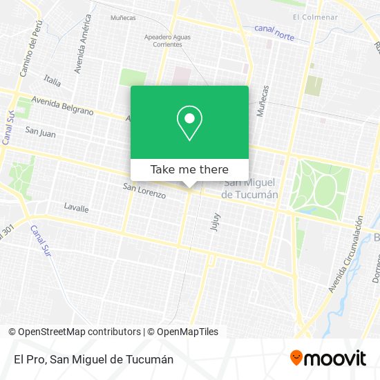 Mapa de El Pro