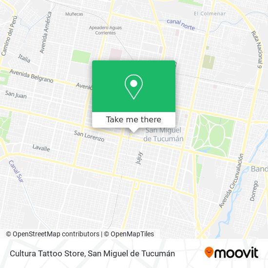Cultura Tattoo Store map