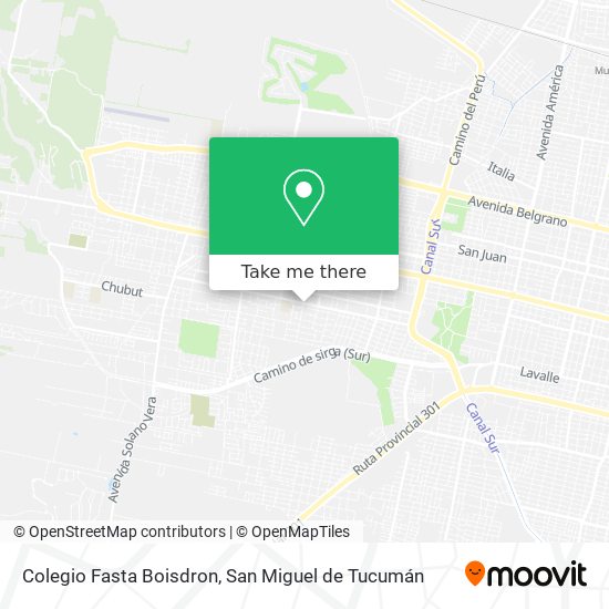 Mapa de Colegio Fasta Boisdron