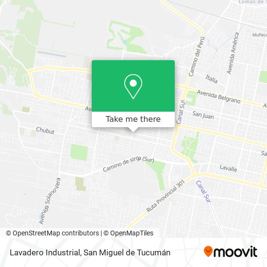 Lavadero Industrial map